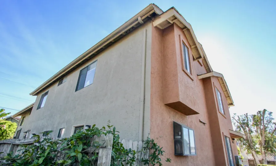 A corner view of a residence in the Clairemont 5 community.