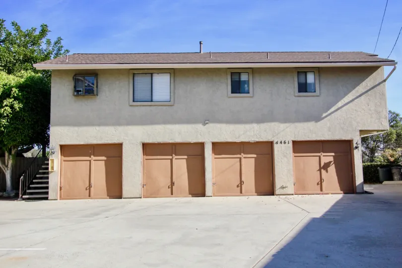 Two story housing unit with attached garages at Clairemont 5 in Clairemont Mesa California