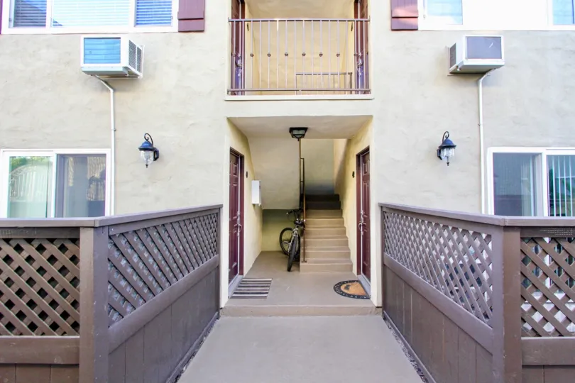 : Heritage Park East, Clairemont Mesa , California,staircase,balcony,bicycle