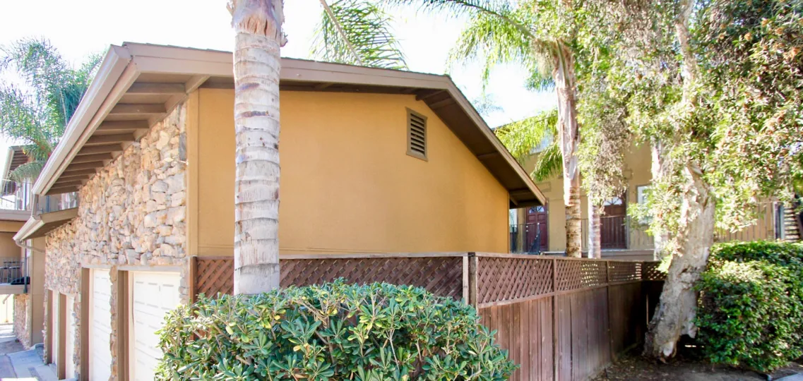 Two story town-homes with attached garages at Adelaide Gardens in College Area California