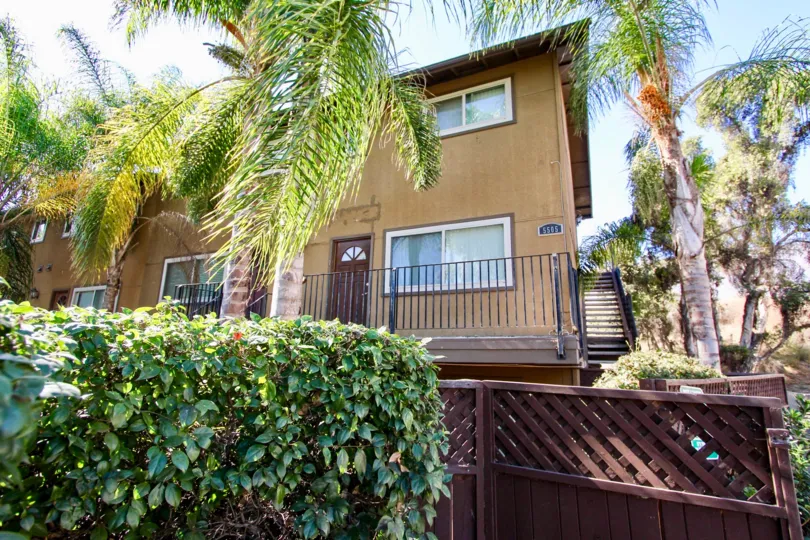 Fence around a housing unit at Adelaide Gardens in College Area California