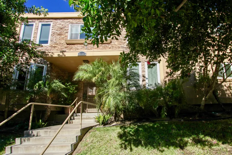 Adelaide Villas  , College Area , California,stone wall, steps