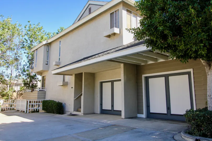 Garage area in residential building at Canyon Trails in College Area California