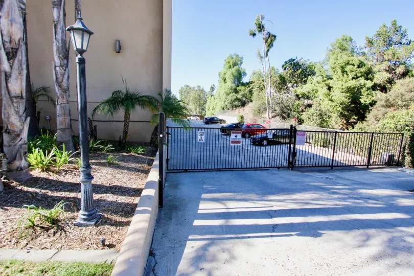 Secure gated parking behind the Carriage House in College Area, California