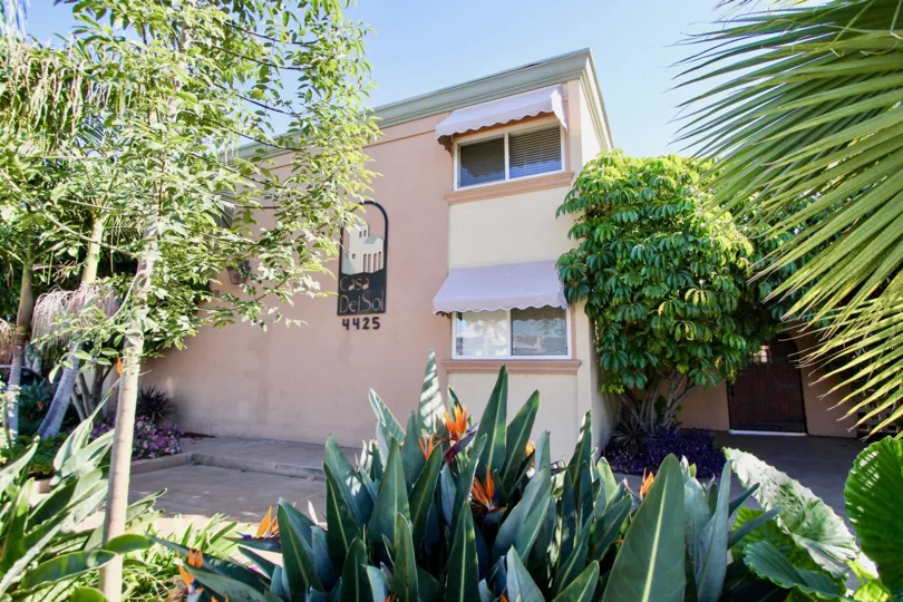 Two story residential building at Casa Del Sol in College Area California