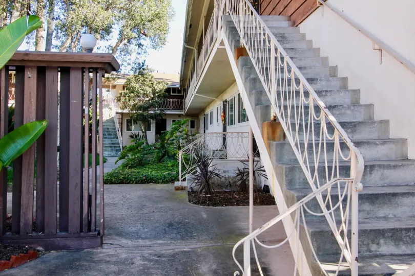 College Gardens ,College Area  ,California,stair case,white hand rails,