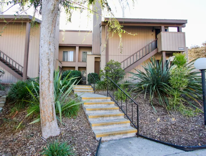 Two story townhomes at College Grove Village in College Area California