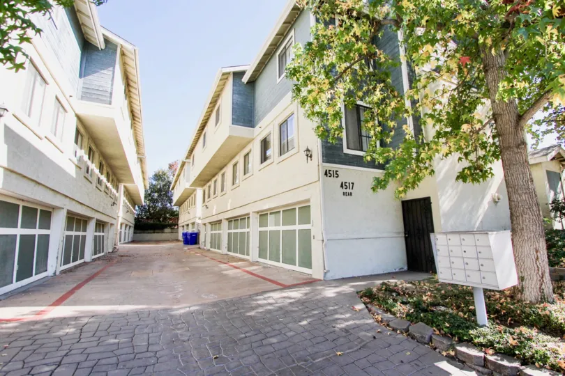 Two buildings at College Way apartments in College Area, California