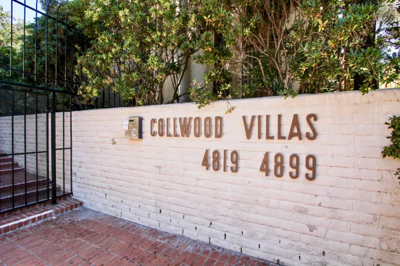 This is a entry picture of Collwood Villas in College Area, California- #'s 4819 - 4899