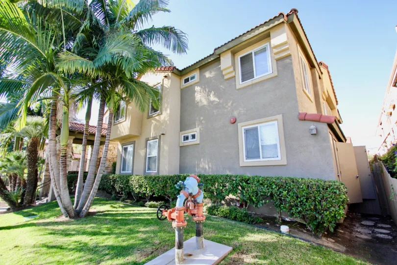 Excellent Palm trees and a lawn besides a villa in Menlo village of College Area