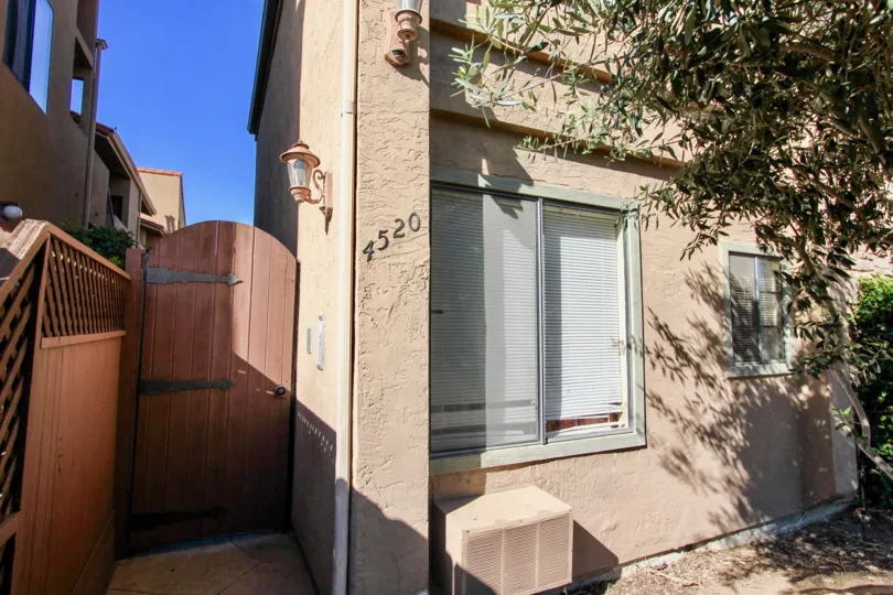 Residence with side gate at Talmadge Villas in College Area California