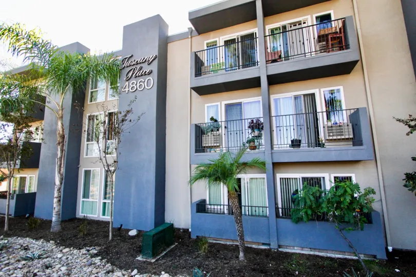 Tuscany Place,College Area , California,grey building,number