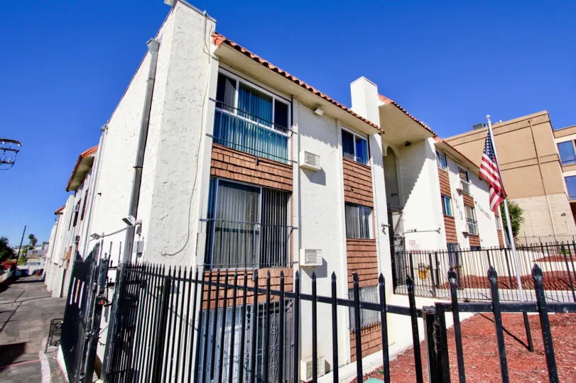 Villa Madrid , College Area .,: California,blue sky,white building