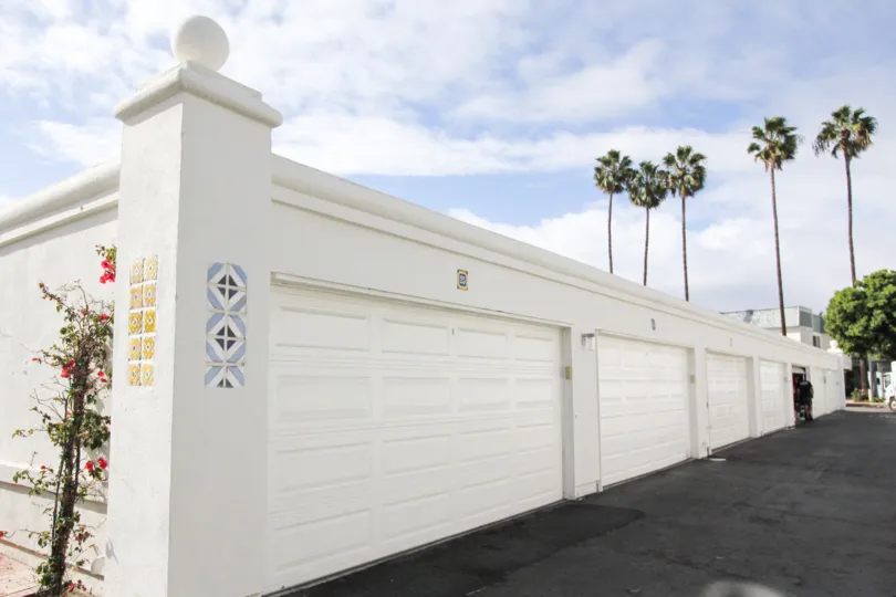 Antigua Court Community in Coronado: Back Entrance View