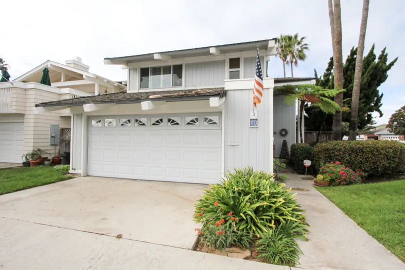 Garage attached to residence at Bahama Village in Coronado California