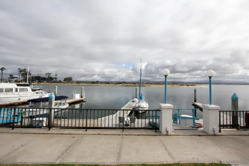 A view off the docks at Coronado Cays in Coronado, CA
