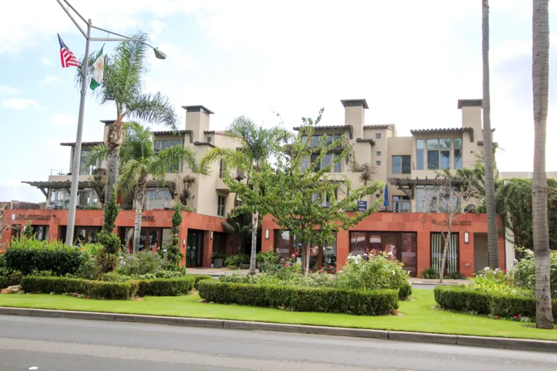 Coronado City Views Coronado California houseswith apartments and large street infront