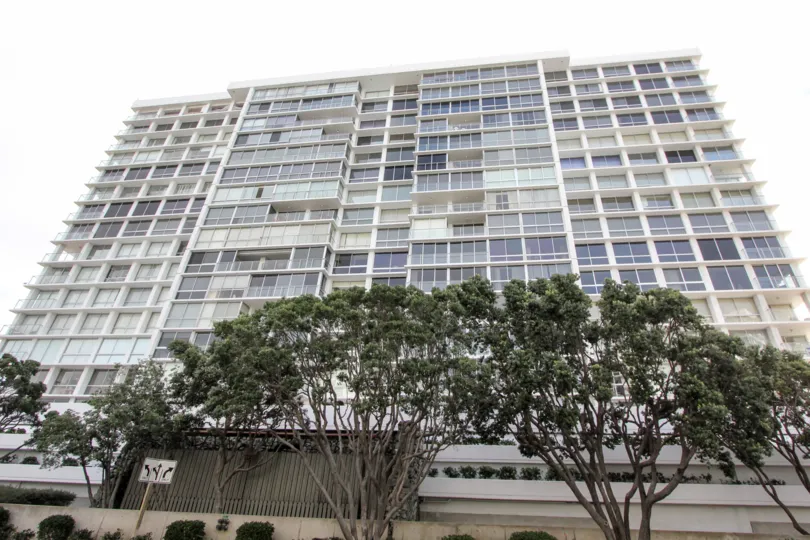 Condo high-rise at Coronado Shores in Coronado California