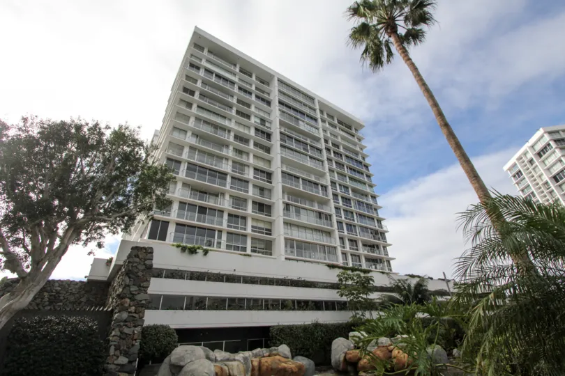 High rise condominiums at Coronado Shores in Coronado California