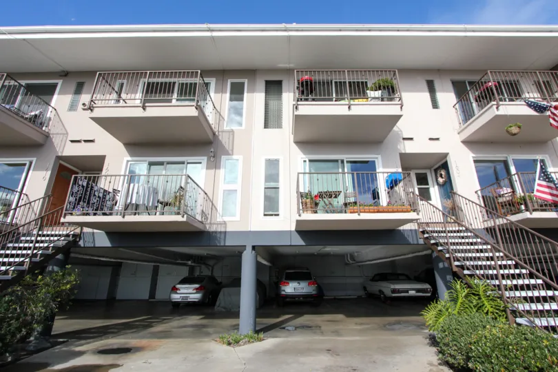 An apartment dwelling in the Glorietta Bay community of Coronado, California
