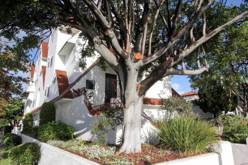 A building that colors make it appear to be geometric, located in Island Village community.