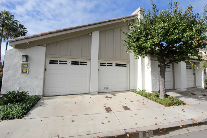 Housing with attached garages at Kingston Court in Coronado California