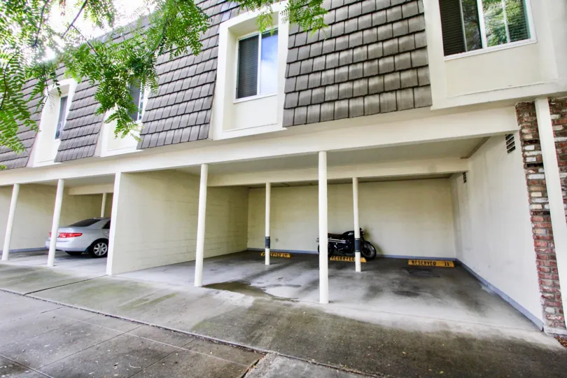 Parking inside of a residential building at Le  Martinique in Coronado California