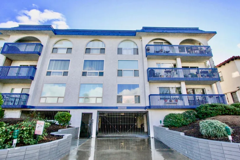 Four story building with underground parking at The Commodore in Coronado California
