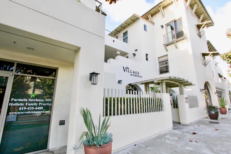 Three story residential units at The Village in Coronado in Coronado California
