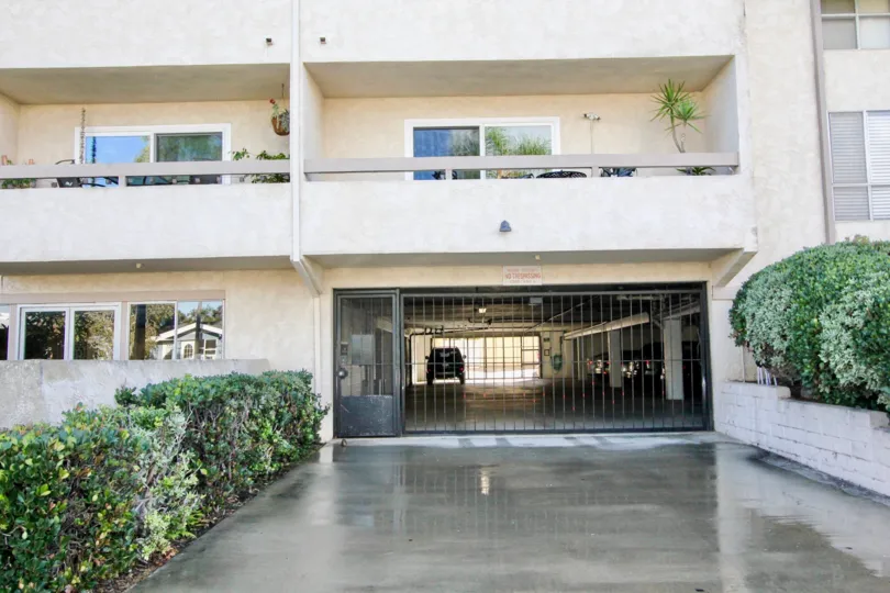Underground residential parking at Villa Corona in Coronado California