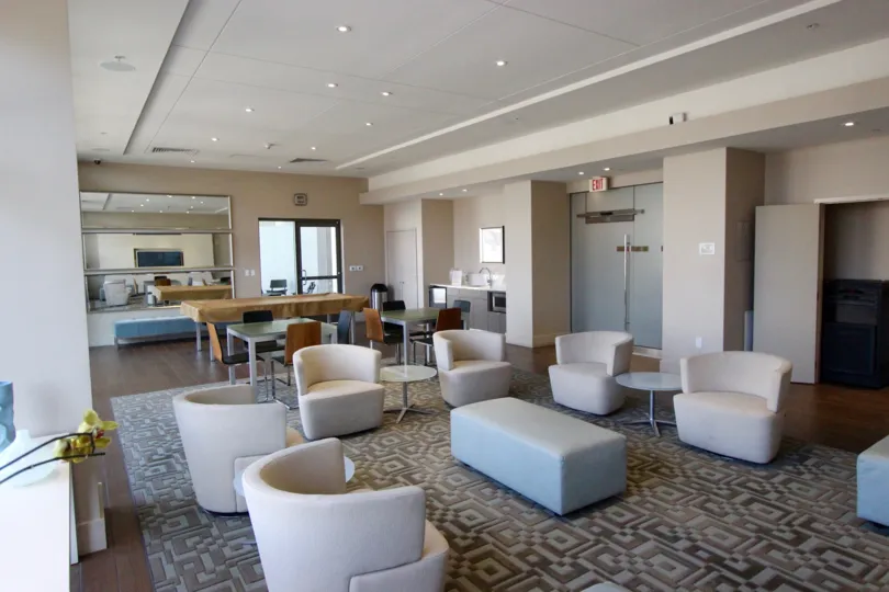 A reception area in Alta, Downtown San Diego, California.
