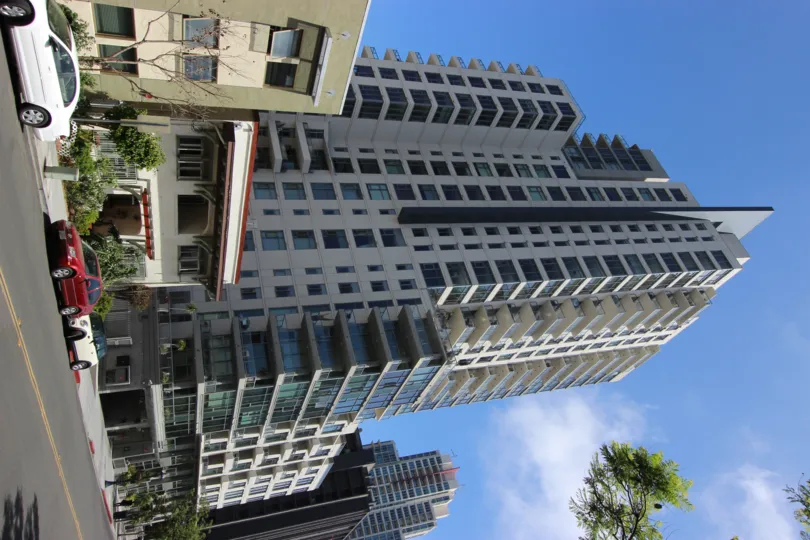 Aria is an eye-catching high rise in Downtown San Diego, California.