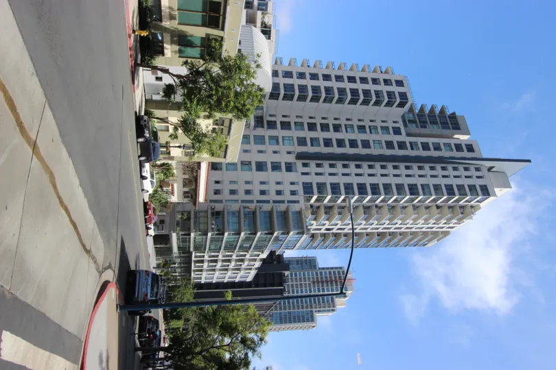 A business building in the Aria community in Downtown San Diego CA