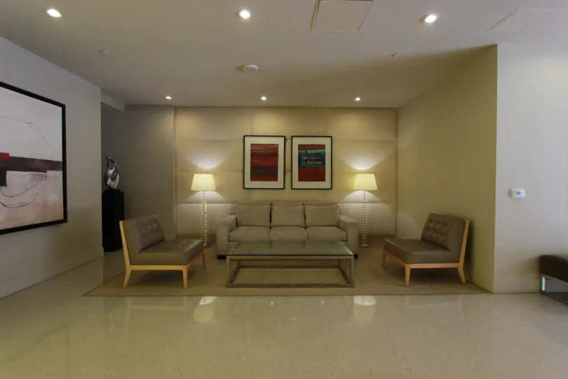 Beautiful living room view in an Aria apartment in Downtown San Diego, CA