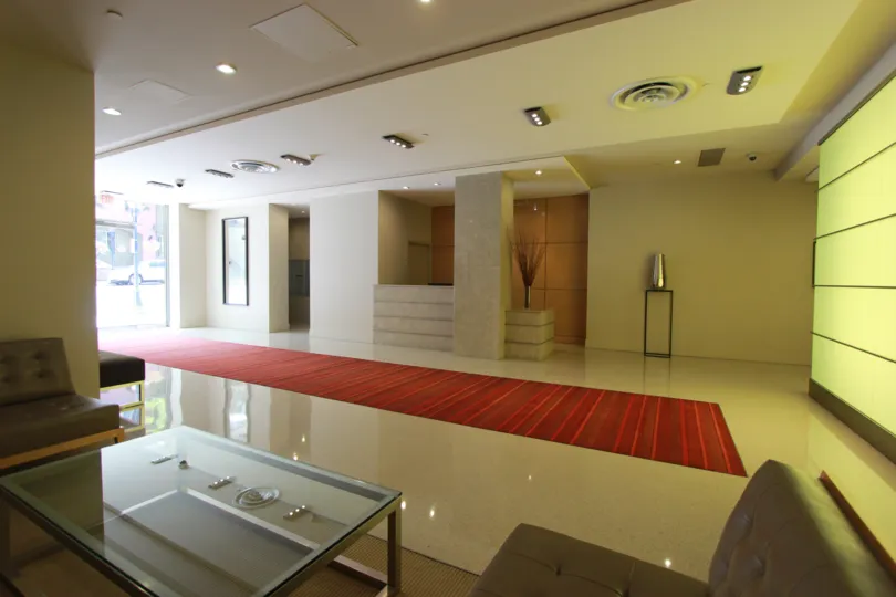Very elegant hallway to our conference rooms. where you will find really cold refreshments