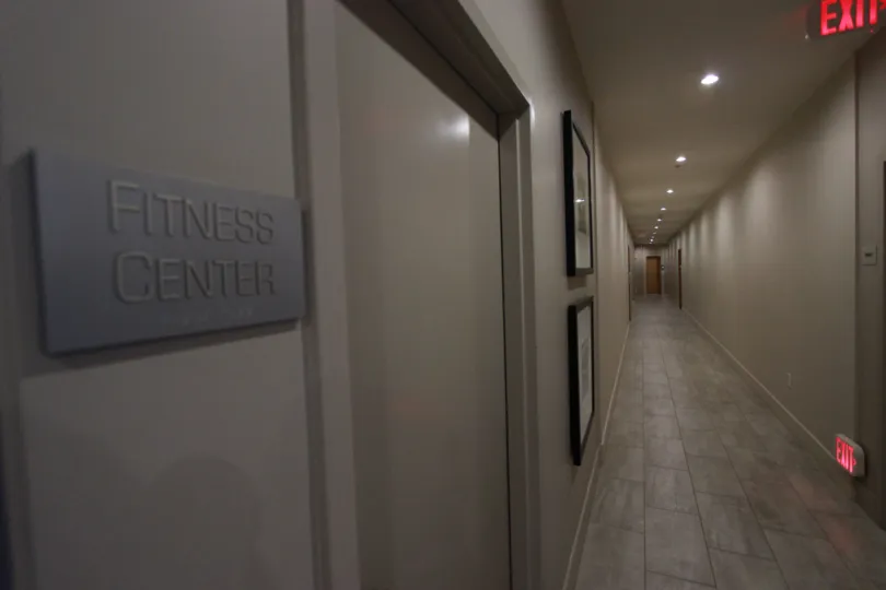 Entrance to fitness center in Aria Downtown San Diego California