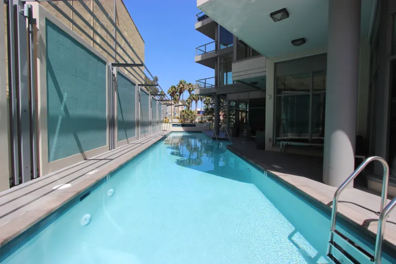 Secluded pool at Aria in Downtown San Diego, California.