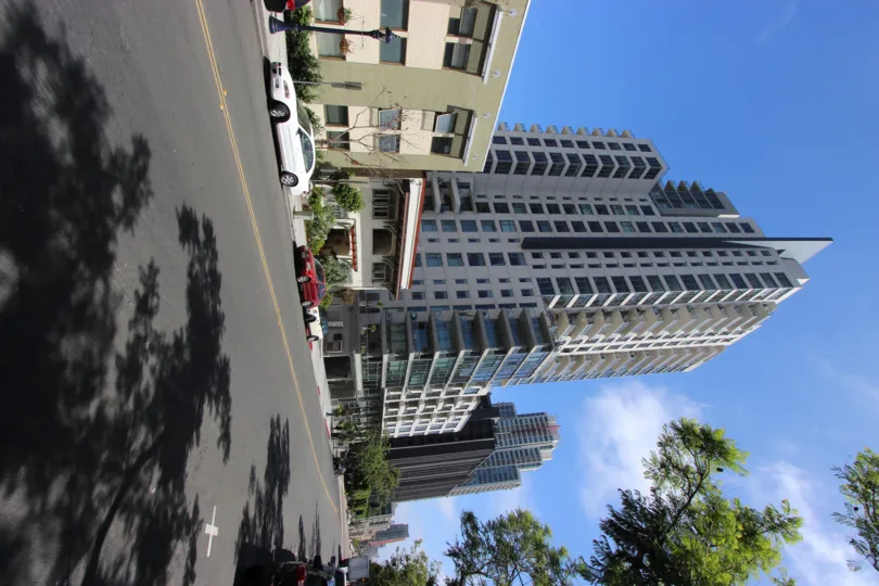 The city area of the Aria community in Downtown San Diego California.