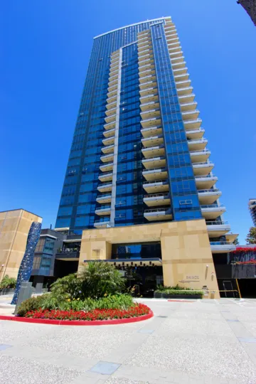 An apartment building in the Bayside area in Downtown San Diego California.