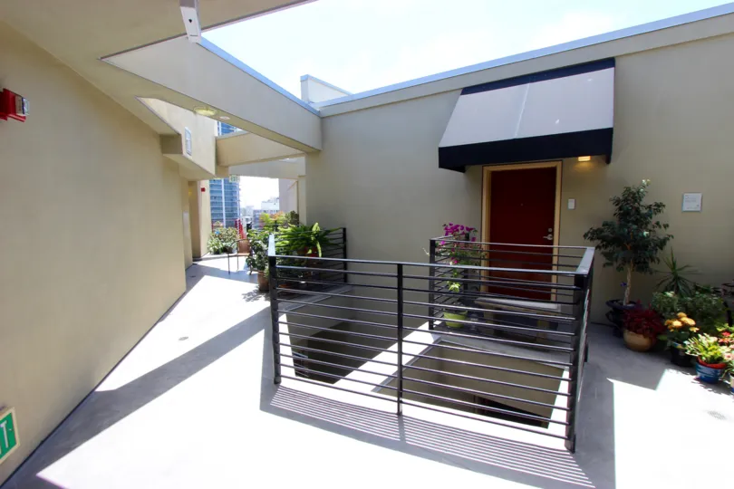 Balcony decorated with the plants and flower in Bella Via