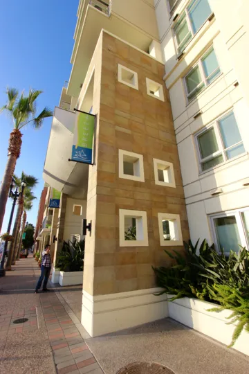 Beautiful modern architecture at Breeza in Sunny Downtown San Diego California