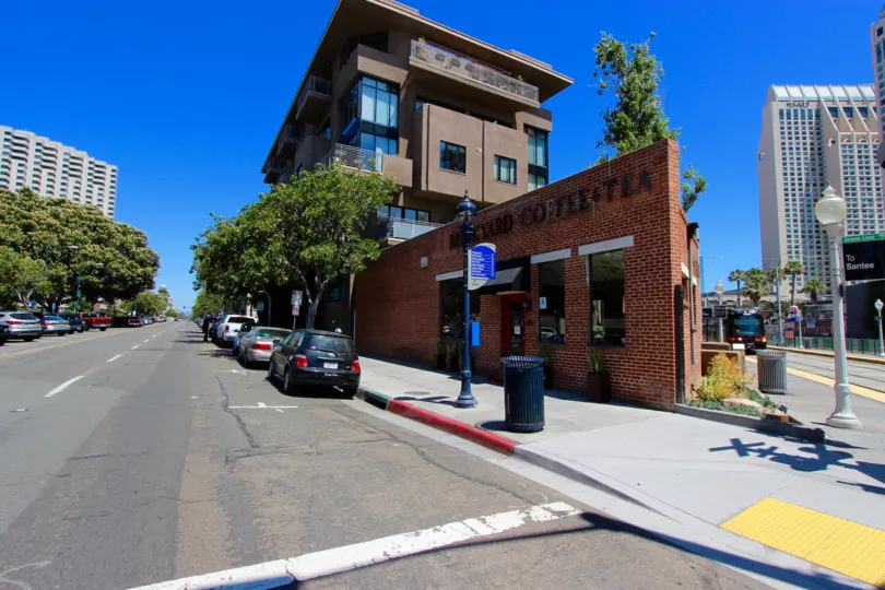 The Brickyard coffee and tea lounge located in Brickyard Downtown San Diego CA