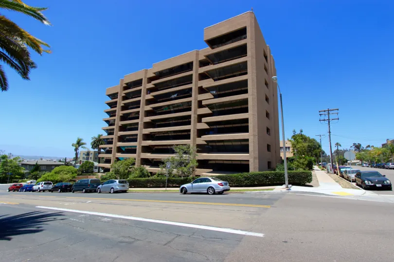 Eight story Brittany tower inside Downtown San Diego California