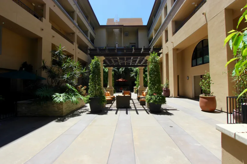 Beutiful atrium for enjoying gorgeous, sunny San Diego days at Citywalk.