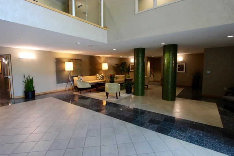 A building lobby located in Discovery of Downtown San Diego CA.