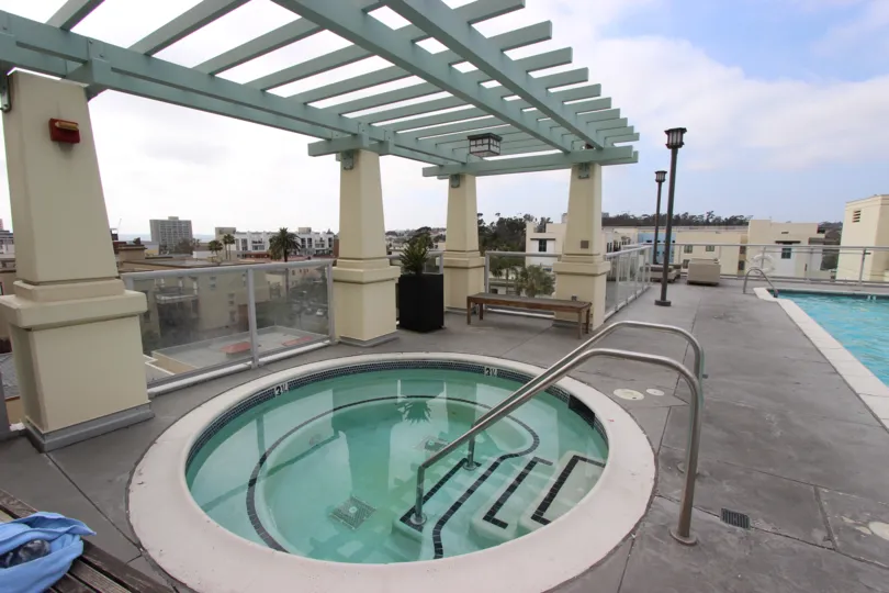 Secluded hot tub with breathtaking views at Discovery in Downtown San Diego, California