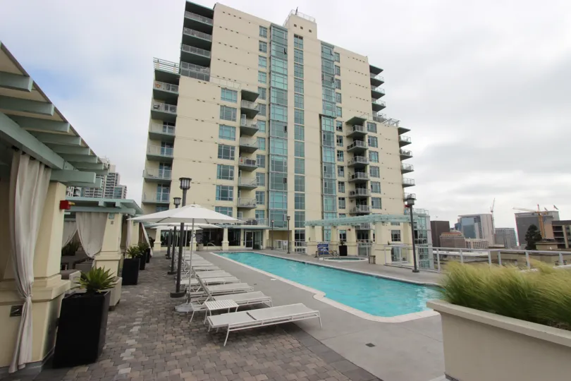 Fourteen story condominiums at Discovery in Downtown San Diego CA