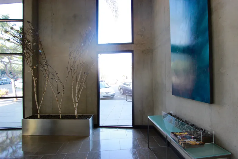 Modern entrance room for a building in Downtown San Diego.