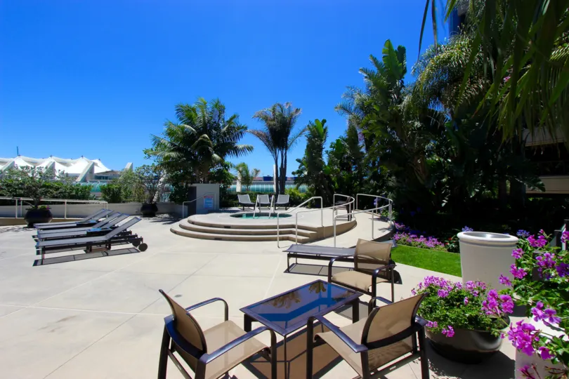 A Pool at Harbor Club in Downtown San Diego California.