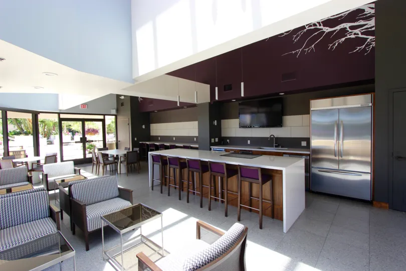 Large public kitchen space for your use at Harbor Club.